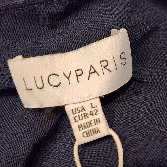 Lucyparis Dark Blue Cropped Tank Size Jr XL NWT (5177) - Picture 3 of 6